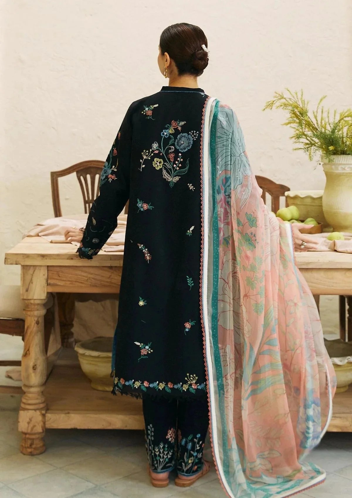 Zara Shahjahan  | Unstitched | Luxury Lawn 3 Piece Embroidered Dress - QHF0023