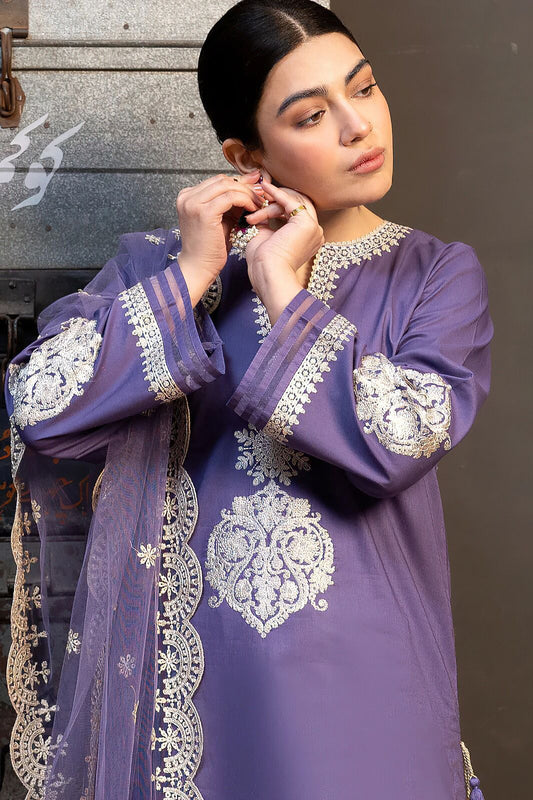 Zara Shahjahan| Unstitched | Luxury Lawn 3 Piece Embroidered Dress - QHF0033