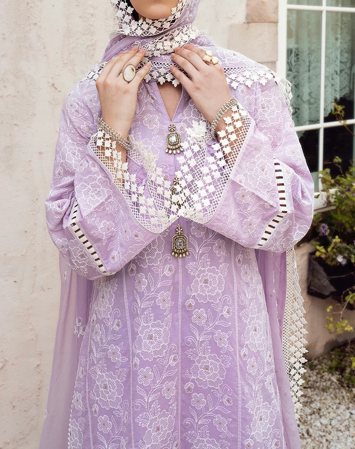 Bareeze | Unstitched | Luxury Lawn 3 Piece Embroidered Dress - QHF0030