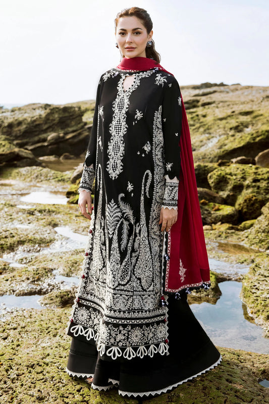 Zara Shahjahan  | Unstitched | Luxury Lawn 3 Piece Embroidered Dress - QHF0029