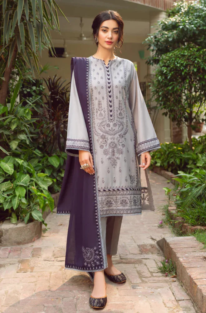 Jazmin - 3PC Lawn Embroidered Suit - QHF0005