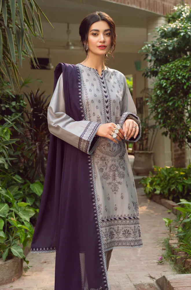 Jazmin - 3PC Lawn Embroidered Suit - QHF0005