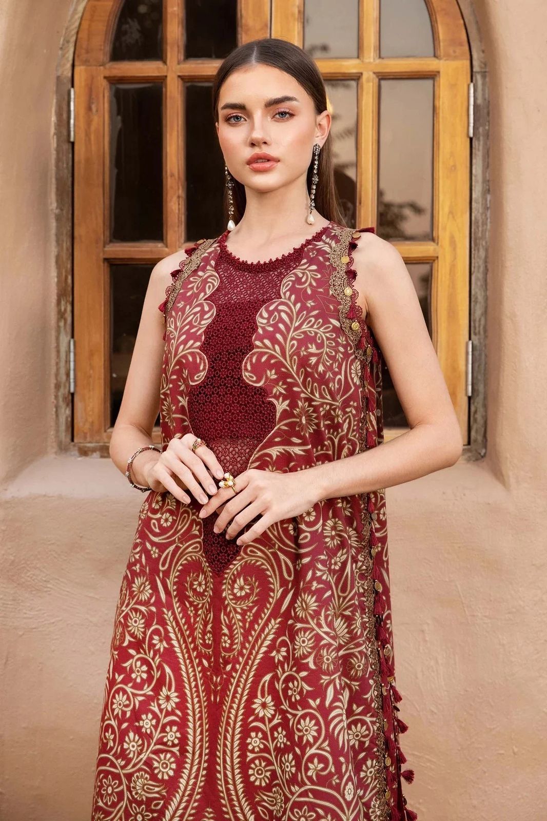 Maria B  | Unstitched | Luxury Lawn 3 Piece Embroidered Dress - QHF0058