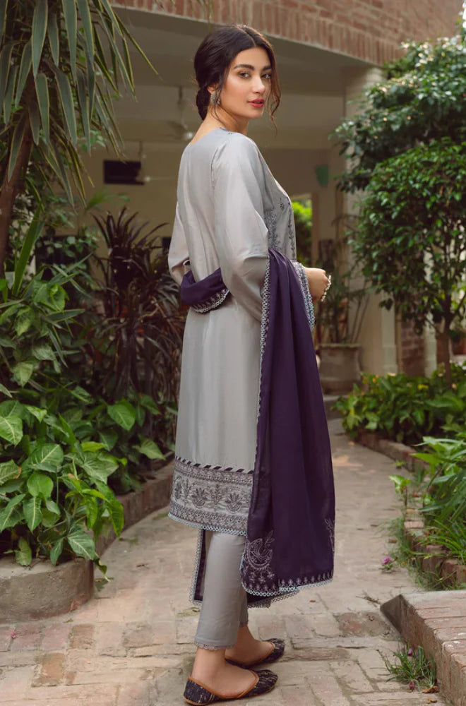 Jazmin - 3PC Lawn Embroidered Suit - QHF0005