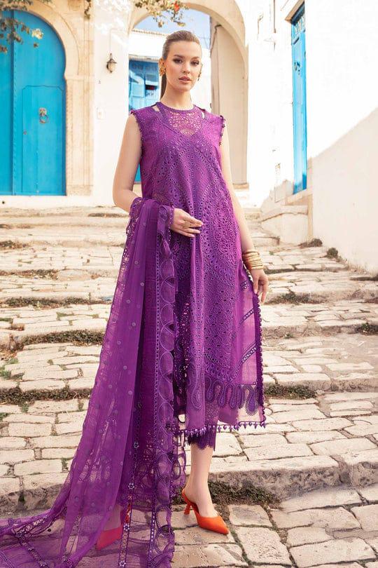 Maria B | Unstitched | Luxury Lawn 3 Piece Embroidered Dress - QHF0061