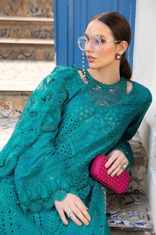 Maria B | Unstitched | Luxury Lawn 3 Piece Embroidered Dress - QHF0062