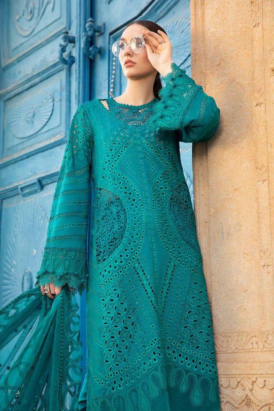 Maria B | Unstitched | Luxury Lawn 3 Piece Embroidered Dress - QHF0062