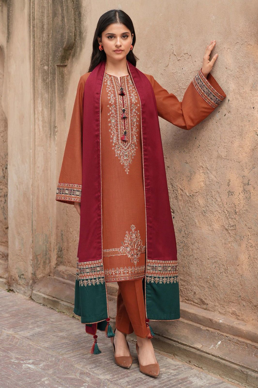 Urge | Unstitched | Luxury Lawn 3 Piece Embroidered Dress - QHF0072