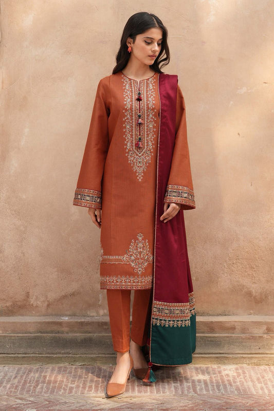 Urge | Unstitched | Luxury Lawn 3 Piece Embroidered Dress - QHF0072