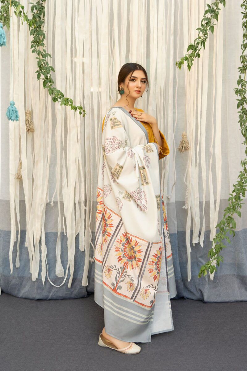 Urge | Unstitched | Luxury Lawn 3 Piece Embroidered Dress - QHF0071