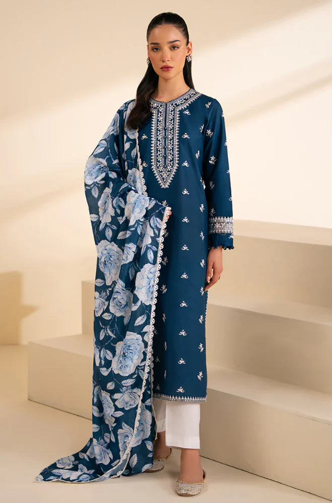 Jazmin - 3PC Lawn Embroidered Suit - QHF0009