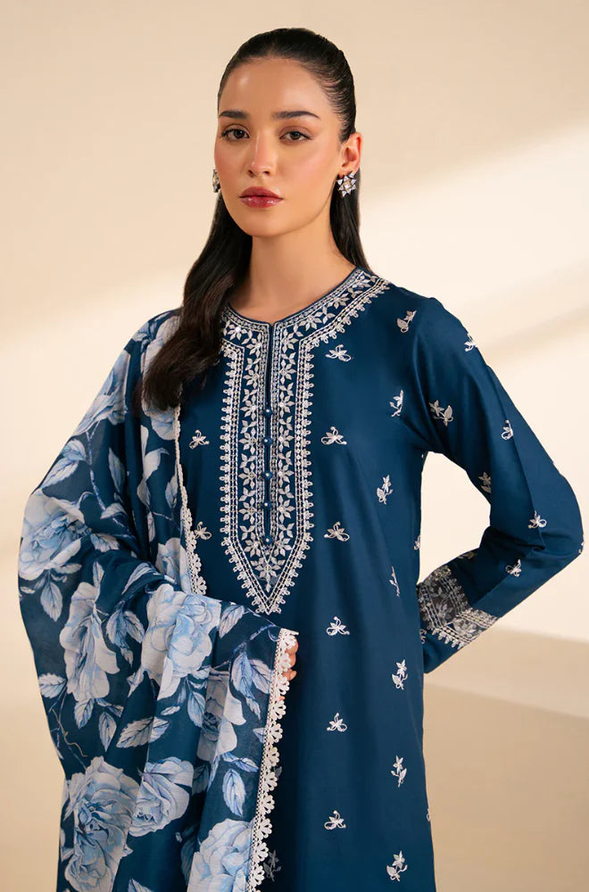 Jazmin - 3PC Lawn Embroidered Suit - QHF0009