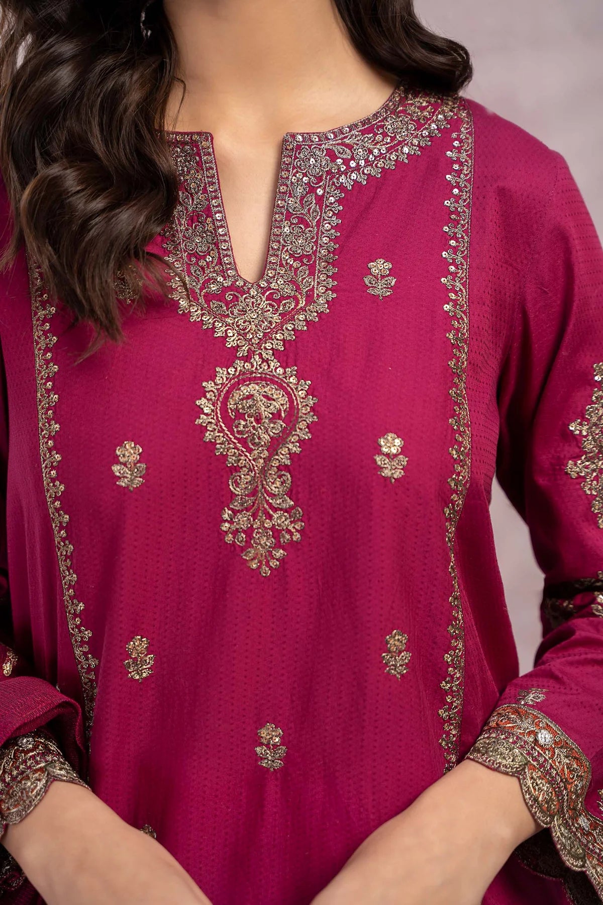 Maria B | Unstitched | Luxury 3 Piece - QHF0012